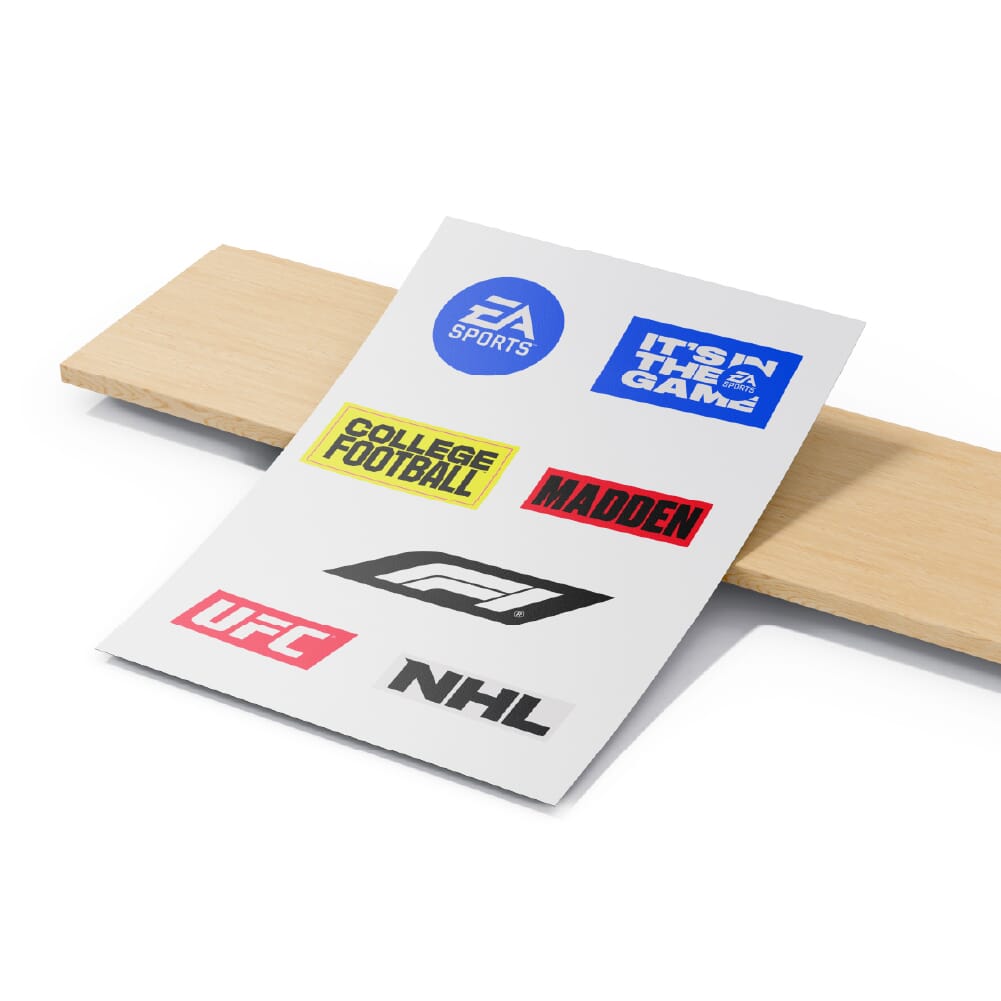 EA Vinyl Sticker Sheet | Die-Cut | A5